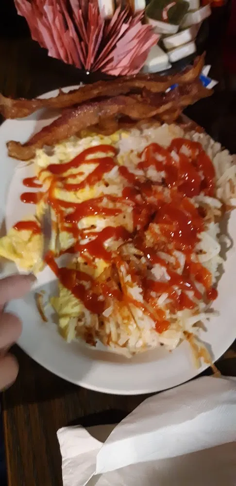 3 Eggs Bacon Stripsand Hashbrown
