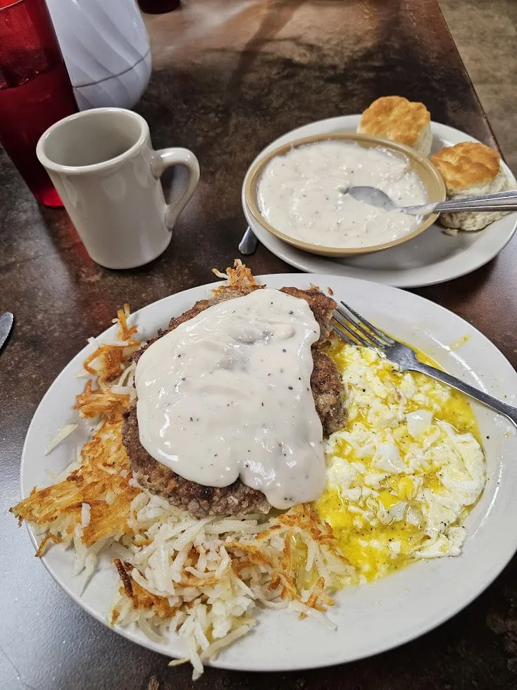 Chicken Fried Steak and Eggs Any Style
